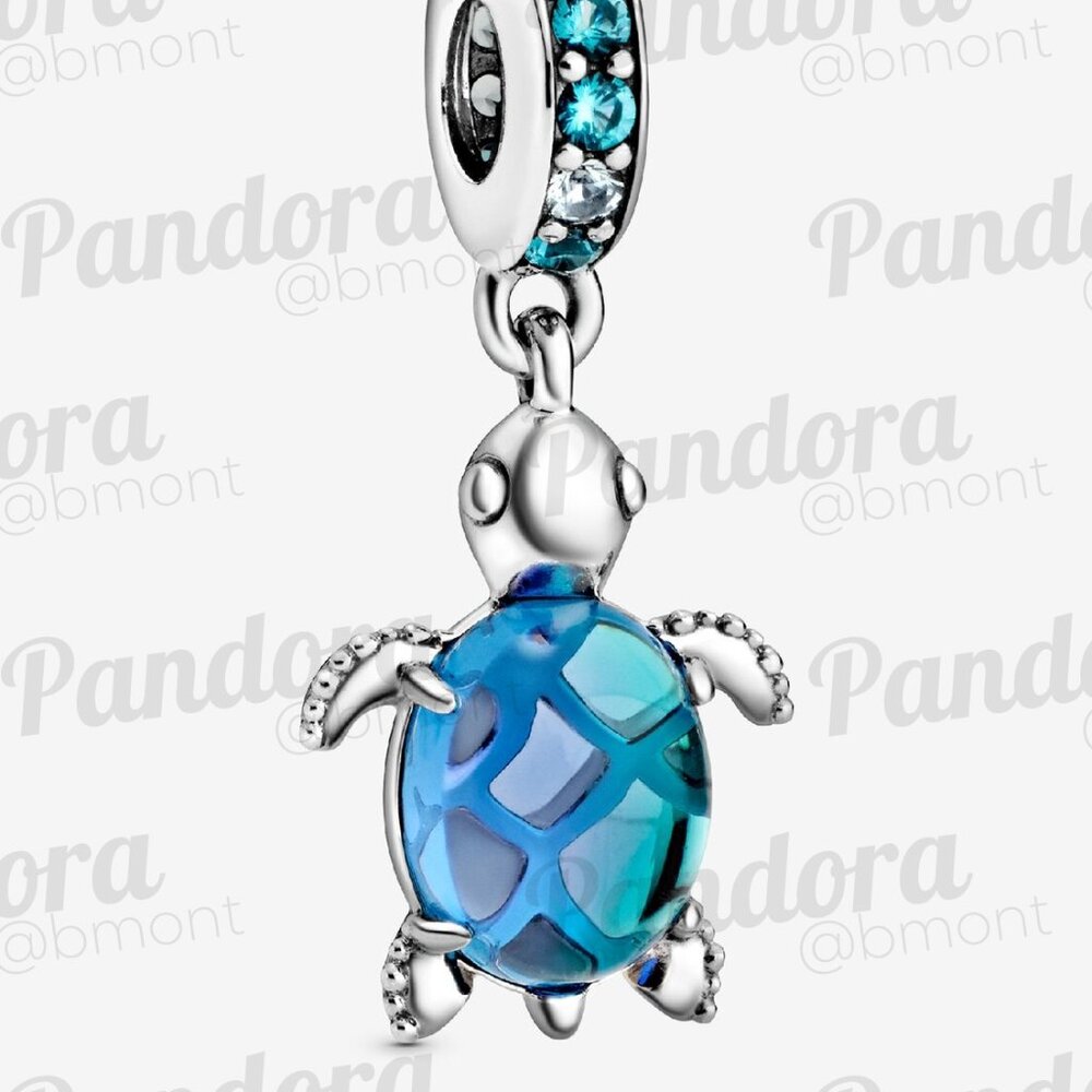 Pandora Murano Glass Sea Turtle Dangle Charm